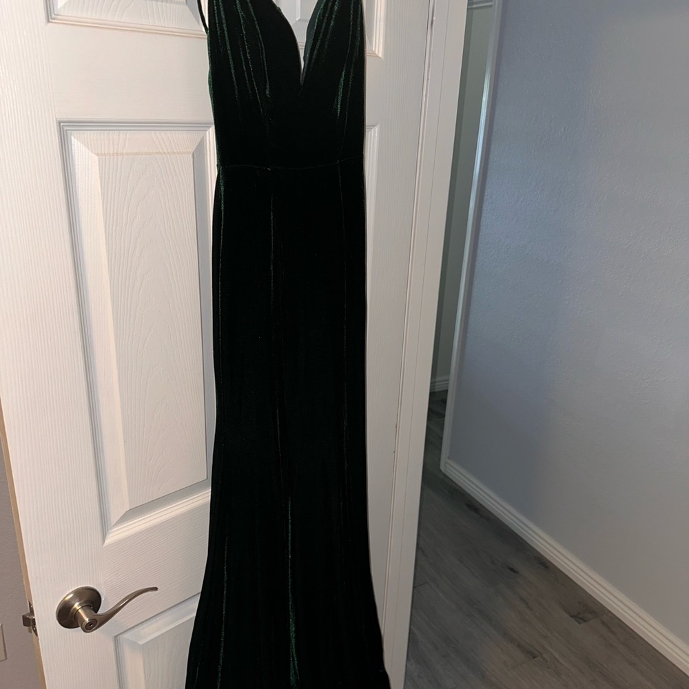 Elegant forest green Evening Gown